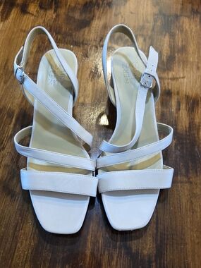 Naturalizer Blossom Strappy Heels, Women's Size 9.5M, Nude NEW